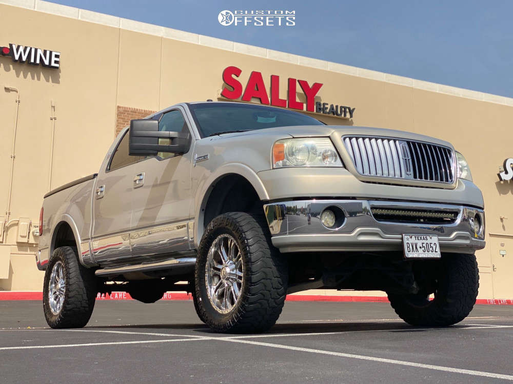 2006 Lincoln Mark LT with 20x9 American Racing Cross Fire and 35/12.5R20  Black Bear Mud Terrain and Suspension Lift 6" | Custom Offsets