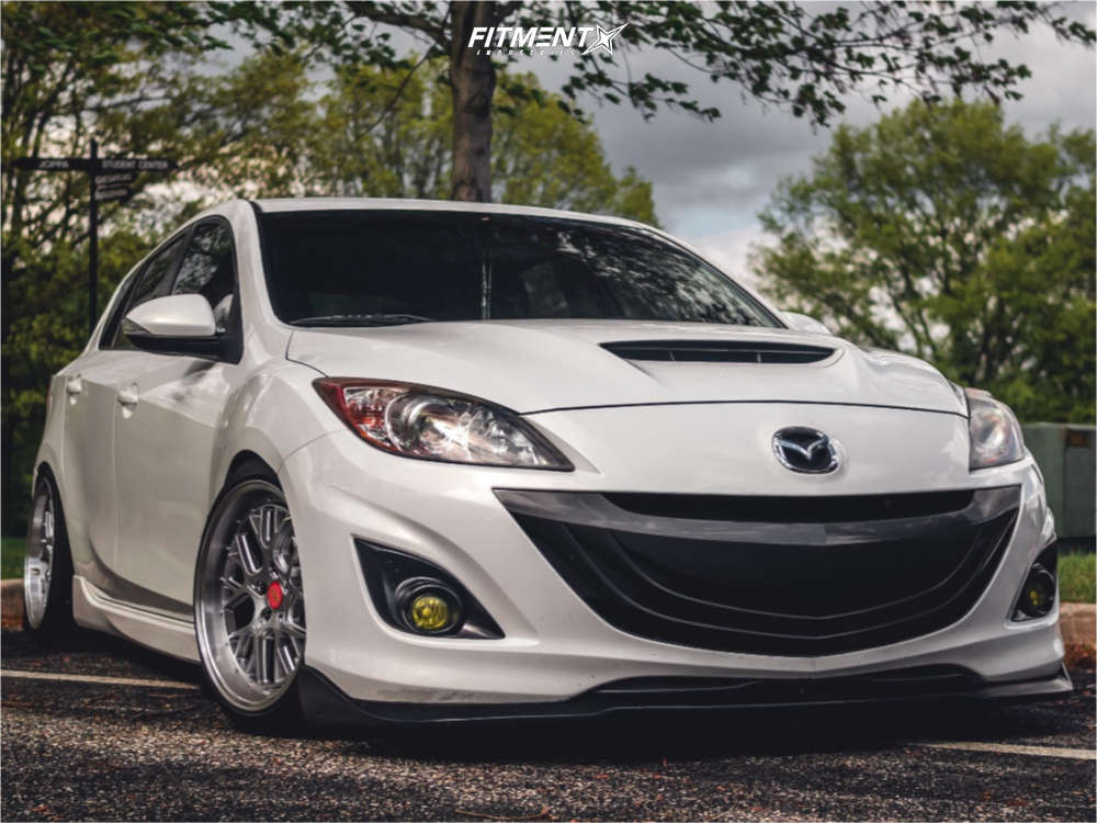 2012 Mazda MazdaSpeed3 Base with 18x9.5 ESR Cs11 and Nitto 225x40 on  Coilovers | 1086453 | Fitment Industries