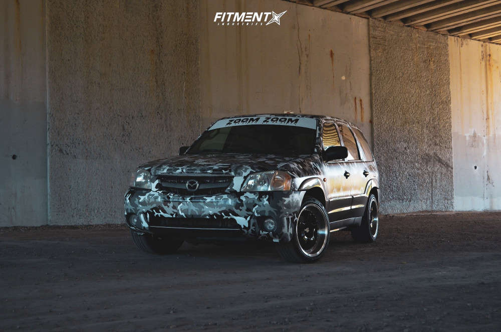 2001 Mazda Tribute LX with 18x10 Konig Ssm and Zeta 245x40 on Lowering  Springs | 1489876 | Fitment Industries