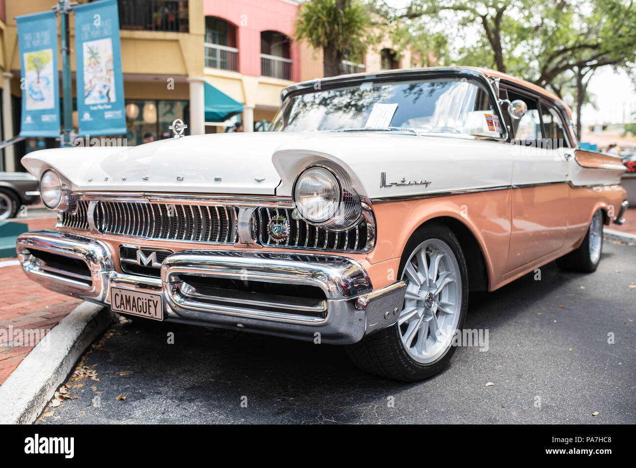 Mercury classic old car at a car show Stock Photo - Alamy