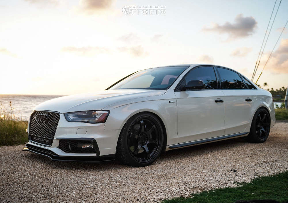 2015 Audi S4 with 19x9.5 45 Gram Lights 57dr and 255/35R19 Michelin Pilot  Sport 4 S and Coilovers | Custom Offsets