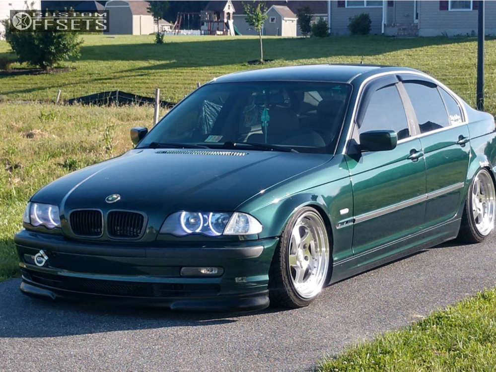 1999 BMW 328i with 17x8.5 30 ESR Sr02 and 205/40R17 Achilles Atr Sport and  Coilovers | Custom Offsets