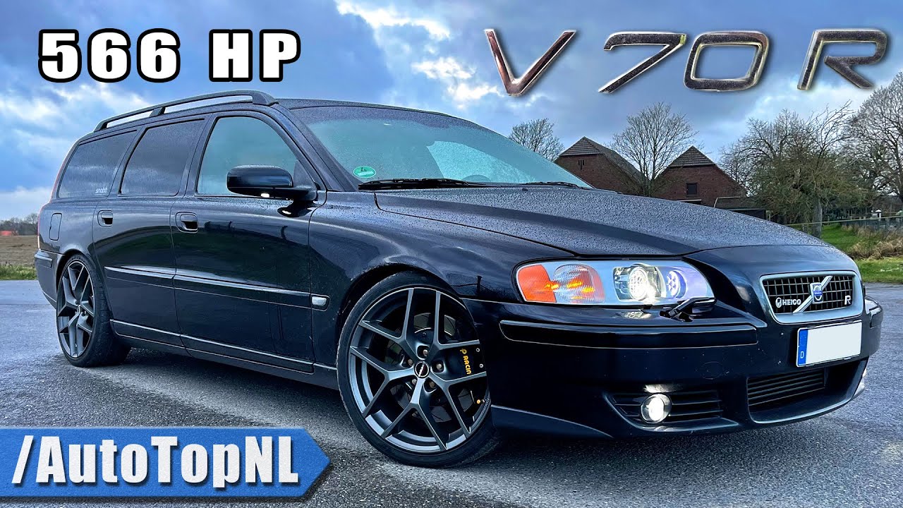 566HP VOLVO V70R *304KM/H* REVIEW on AUTOBAHN by AutoTopNL - YouTube
