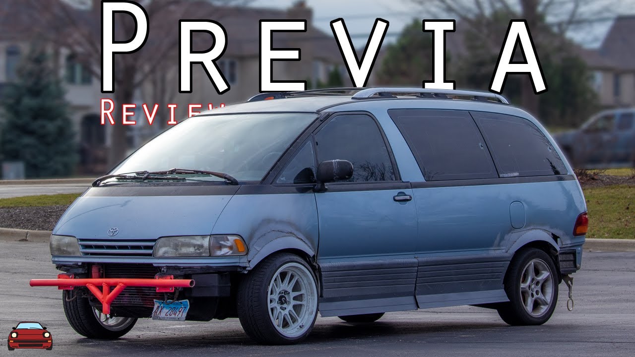 1992 Toyota Previa Review - One WEIRD Minivan! - YouTube