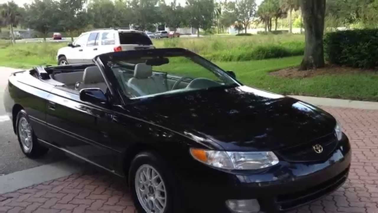 2000 TOYOTA SOLARA SE CONVERTIBLE - View our current inventory at  FortMyersWA.com - YouTube