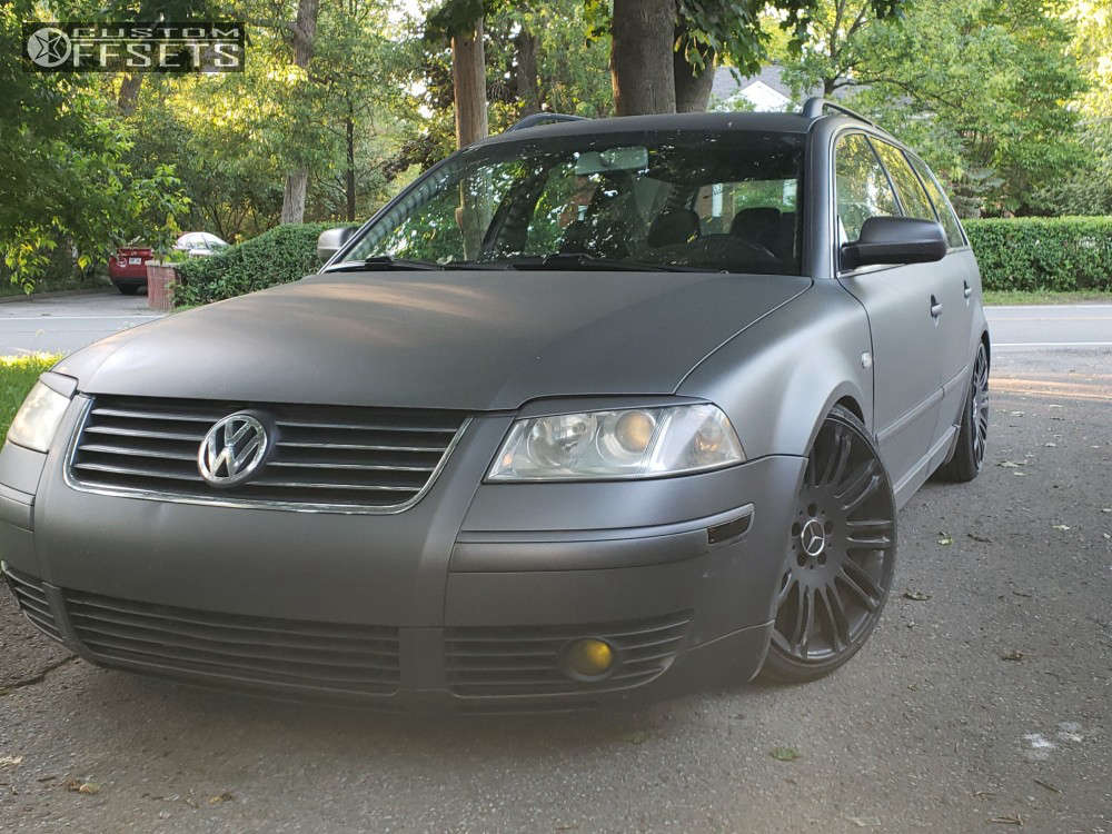 2002 Volkswagen Passat with 18x8.5 37 Ronal and 215/35R18 Goalstar and  Coilovers | Custom Offsets