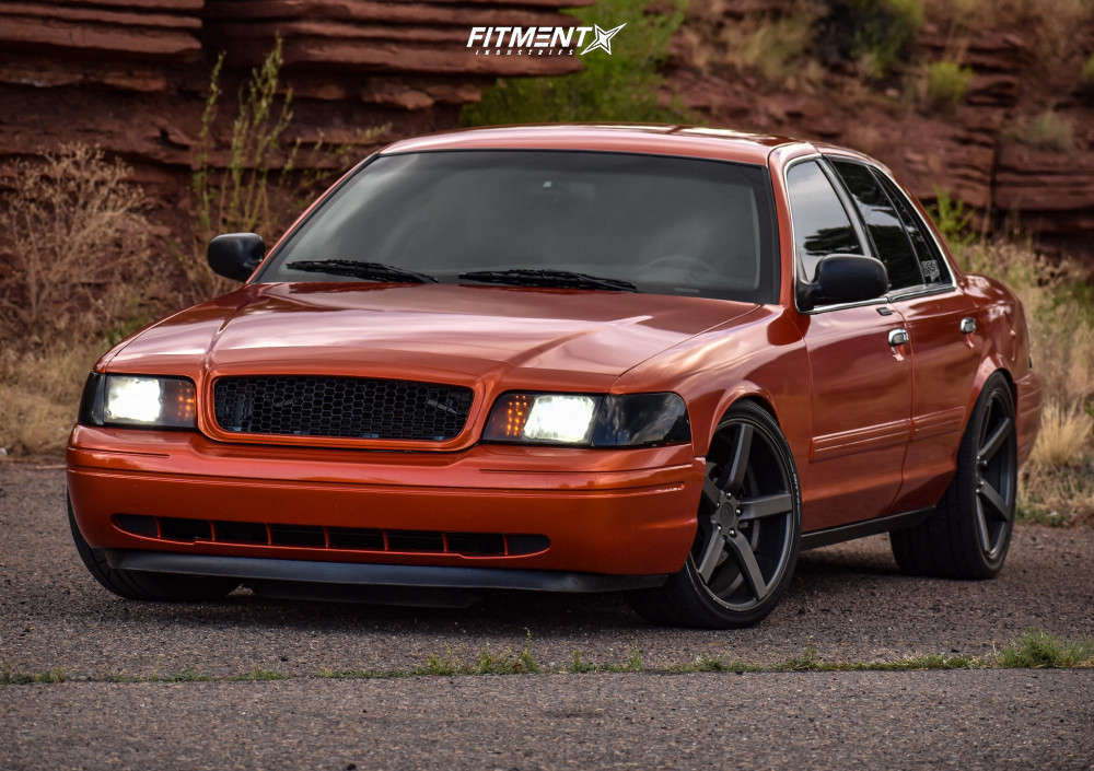 2011 Ford Crown Victoria LX with 20x8.5 Vossen Cv3r and Nitto 255x35 on  Lowering Springs | 787510 | Fitment Industries