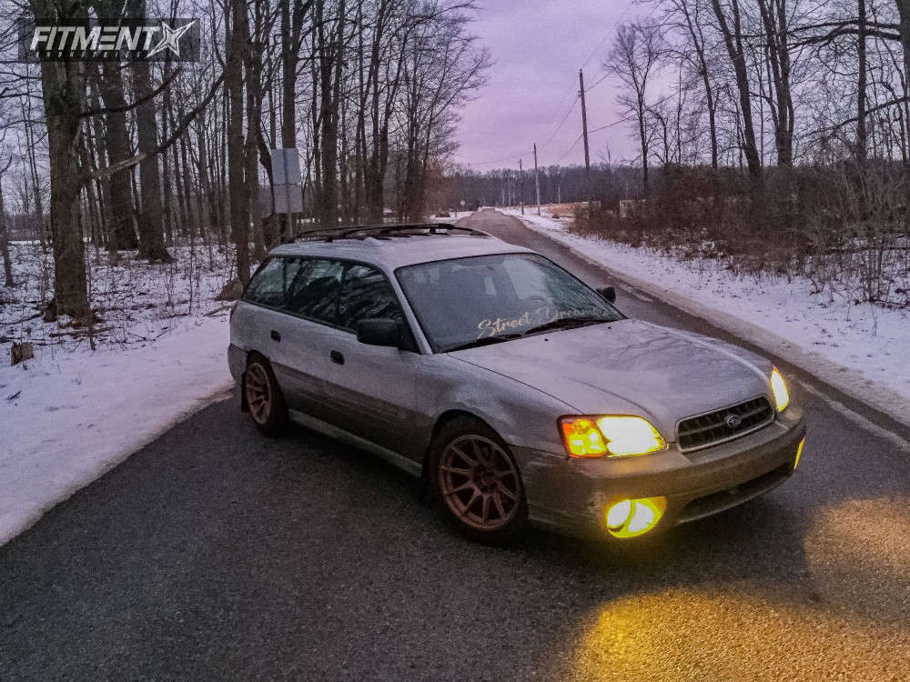 2003 Subaru Outback Base with 17x9.75 XXR 527 and Goodyear 225x45 on  Coilovers | 325533 | Fitment Industries