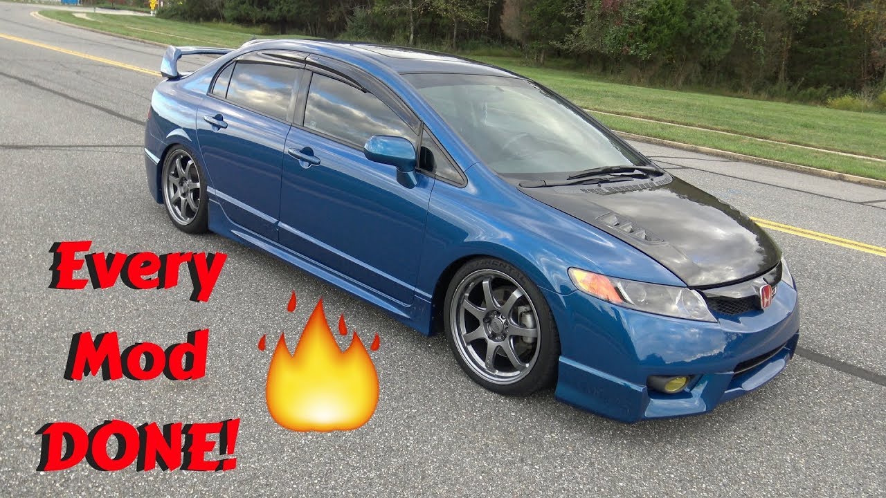 REVIEW OF ALL THE MODS DONE TO MY 2011 HONDA CIVIC SI! 2017 🔥 - YouTube