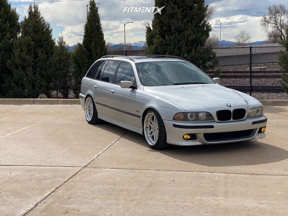 1999 BMW 528i Base with 18x9.5 Voxx Replicas Bmw Tt and Barum 235x40 on  Lowering Springs | 999687 | Fitment Industries