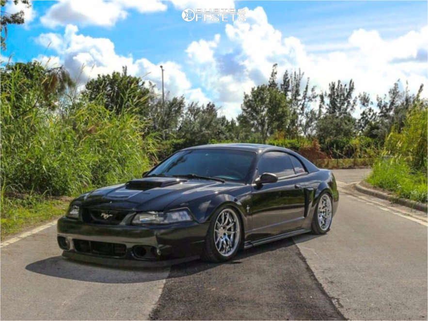 1999 Ford Mustang with 18x9.5 15 Aodhan DS02 and 275/40R18 Atlas Force Uhp  and Air Suspension | Custom Offsets