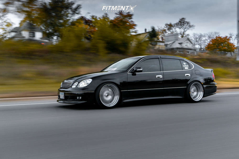 1999 Lexus GS400 Base with 19x11 Luxury Abstract Scara and Achilles 245x35  on Air Suspension | 1318726 | Fitment Industries