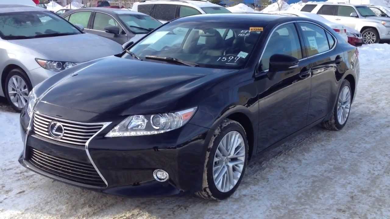 2014 Lexus ES 350 Touring Package Review in Black - YouTube
