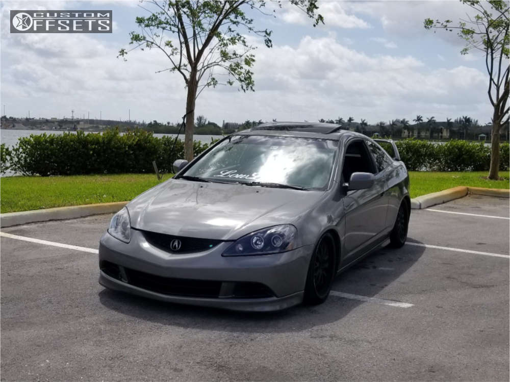 2006 Acura RSX with 18x8.5 35 Hp Designs and 215/35R18 Goodyear All Season  and Coilovers | Custom Offsets