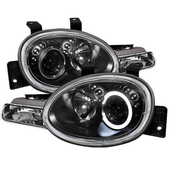 Spyder Auto Dodge Neon 95-99 / Plymouth Neon 95-99 Projector Headlights -  LED Halo - Black - High H1 (Included) - Low H1 (Included) 5017420 - The  Home Depot
