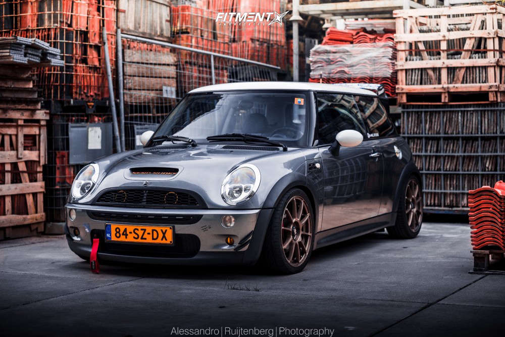 2004 Mini Cooper S with 17x7 Sparco Assetto Gara and Nankang 215x40 on  Lowering Springs | 555071 | Fitment Industries