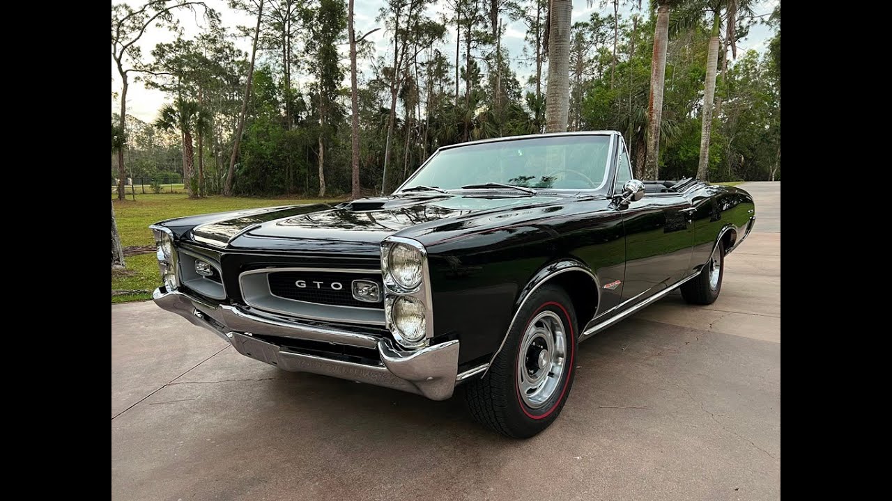 This Tri-Power 4-Speed 1966 Pontiac GTO Convertible all but Defines the  Muscle Car Era - YouTube
