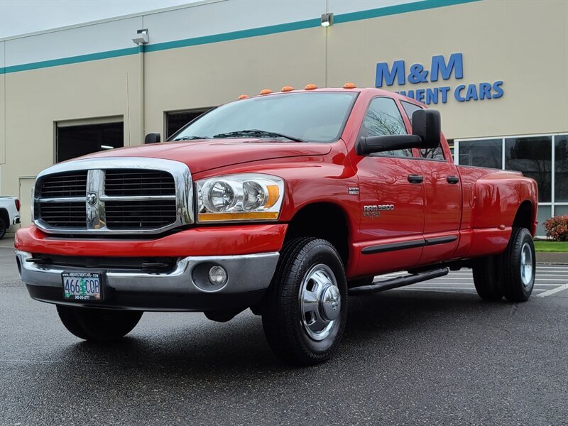 2006 Dodge Ram 3500 SLT DUALLY / 4X4 / 1-TON / V8 / LONG BED / NEW TIRES /  1-OWNER / VERY LOW MILES