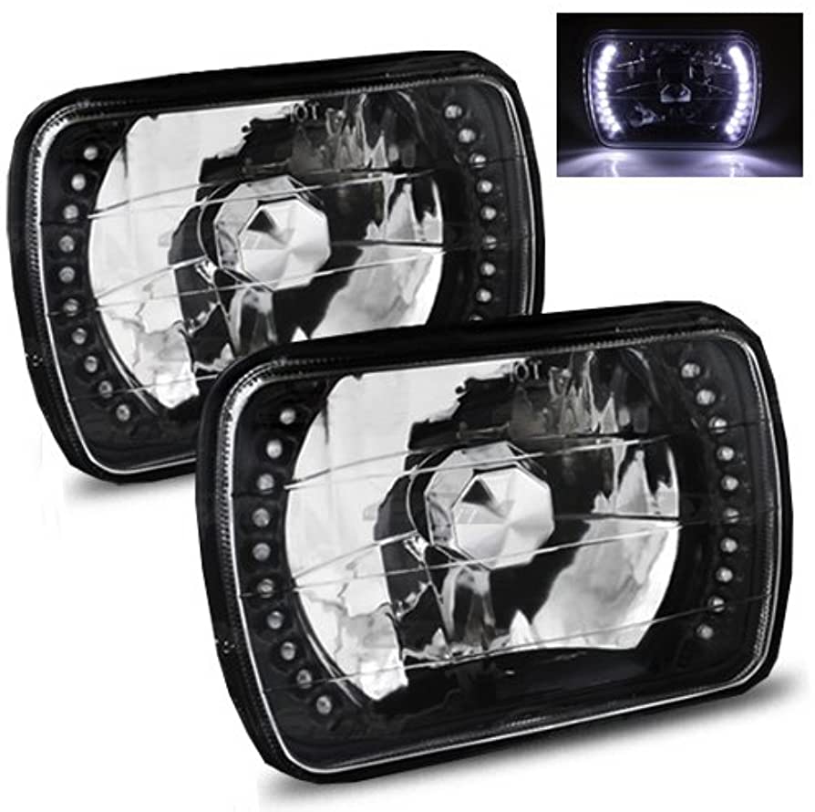 Amazon.com: Fits 1996-2012 GMC Savana 2500 7x6 H6052/H6054 Semi-Sealed Beam  Black Diamond White LED Headlights : Automotive