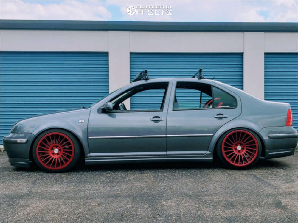 2005 Volkswagen Jetta with 18x8.5 35 Rotiform Ind-t and 215/40R18 Nankang  As-1 and Coilovers | Custom Offsets