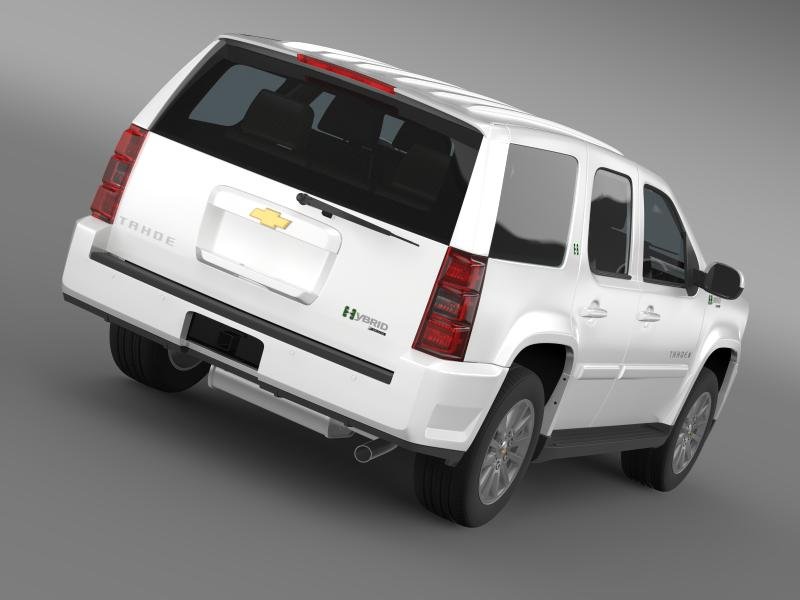 chevrolet tahoe hybrid 2012 3D Model in Parts of auto 3DExport