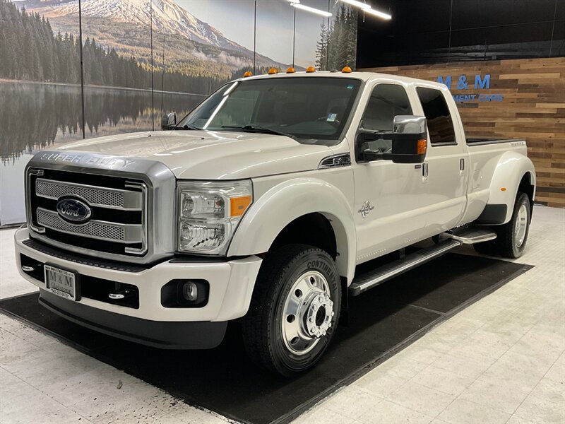 2016 Ford F-450 Platinum 4X4 / 6.7L DIESEL / DUALLY /1-OWNER LOCAL / FX4  OFF RD PKG / Sunroof / Leather w. Heated & Cooled Seats / RUST FREE / NEW  TIRES / 106K MILES