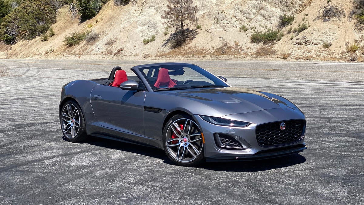 2021 Jaguar F-Type Convertible review: Not as pretty, but every bit as  entertaining - CNET