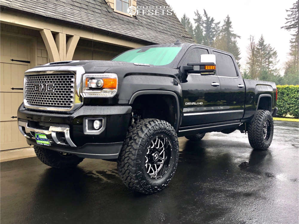 2017 GMC Sierra 3500 HD with 20x10 -19 Hostile Sprocket and 37/12.5R20  Nitto Trail Grappler and Suspension Lift 6" | Custom Offsets