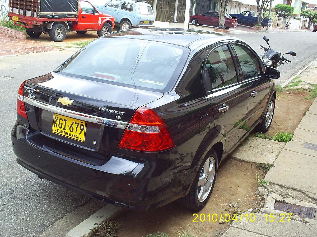 File:Chevrolet Aveo Emotion 1.6 Full Equipo - 2010 (Colombia).jpg -  Wikimedia Commons