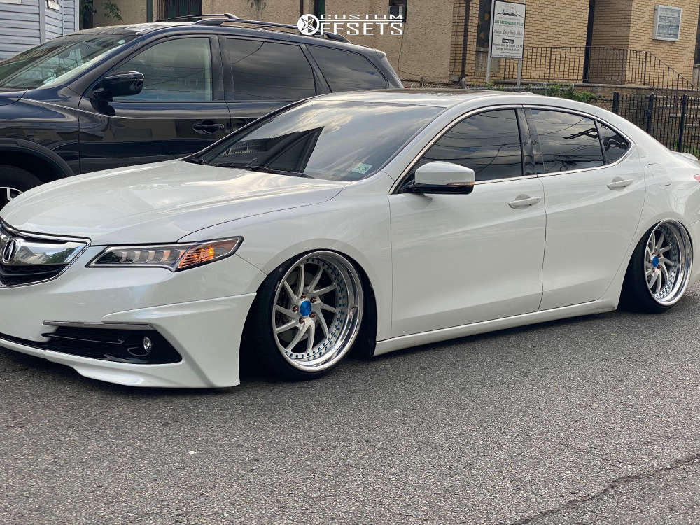2015 Acura TLX with 19x10 10 GMR Gs108 and 225/30R19 Achilles Atr Sport and  Stock | Custom Offsets