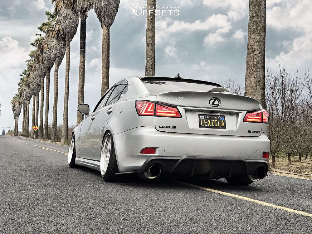 2007 Lexus IS350 with 18x9.5 12 Varrstoen Es1 and 215/40R18 Achilles 868  All Seasons and Coilovers | Custom Offsets