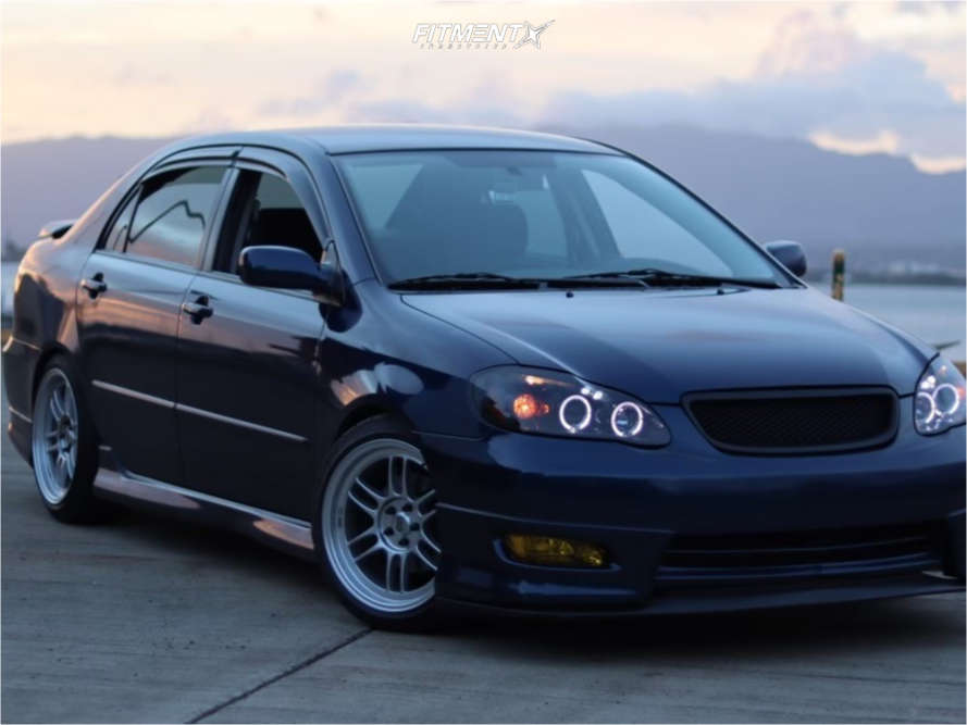 2008 Toyota Corolla S with 17x9 Enkei Rpf1 and BFGoodrich 215x45 on  Coilovers | 2036788 | Fitment Industries