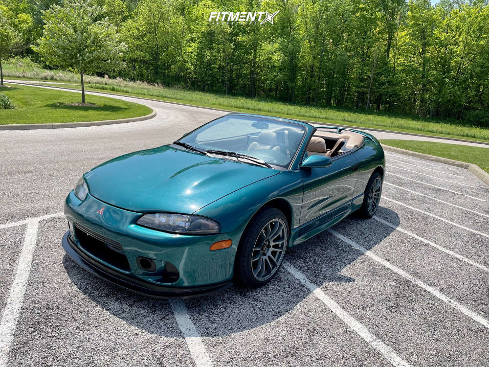 1997 Mitsubishi Eclipse Spyder GS with 18x8.5 AVID1 AV20 and Vercelli  245x40 on Stock Suspension | 1646749 | Fitment Industries