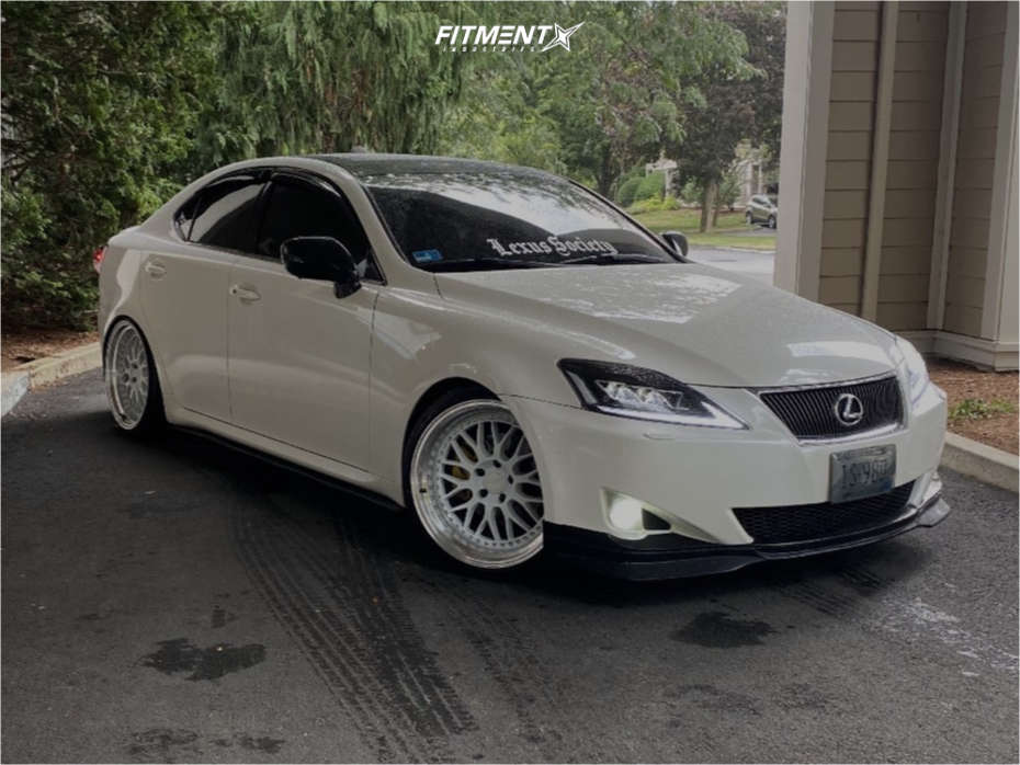 2008 Lexus IS250 4dr Sedan (2.5L 6cyl 6A) with 19x9.5 ESR Sr01 and Nankang  225x35 on Coilovers | 1441421 | Fitment Industries