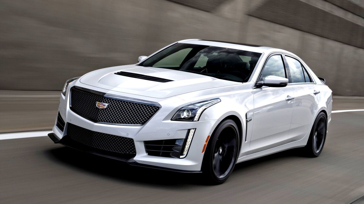 Review: Cadillac's CTS-V is a high-end hooligan that doubles as a daily  driver - Los Angeles Times