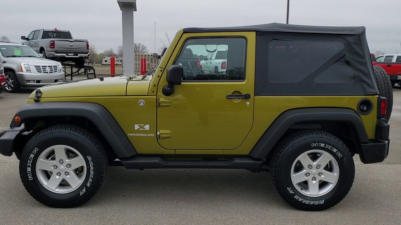2008 JEEP WRANGLER X TWO DOOR RESCUE GREEN WALK AROUND REVIEW SOLD! 8T63B  WISCONSIN SUMMITAUTO.com - YouTube