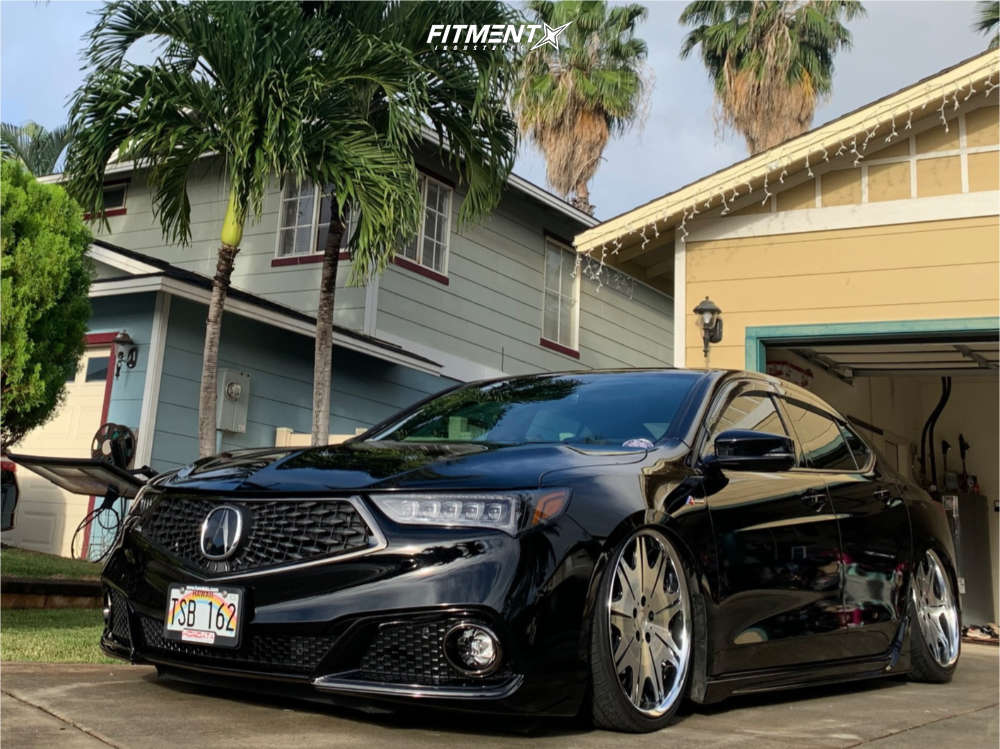 2019 Acura TLX A-Spec with 20x9 Work Varianza and Achilles 225x35 on Air  Suspension | 876931 | Fitment Industries