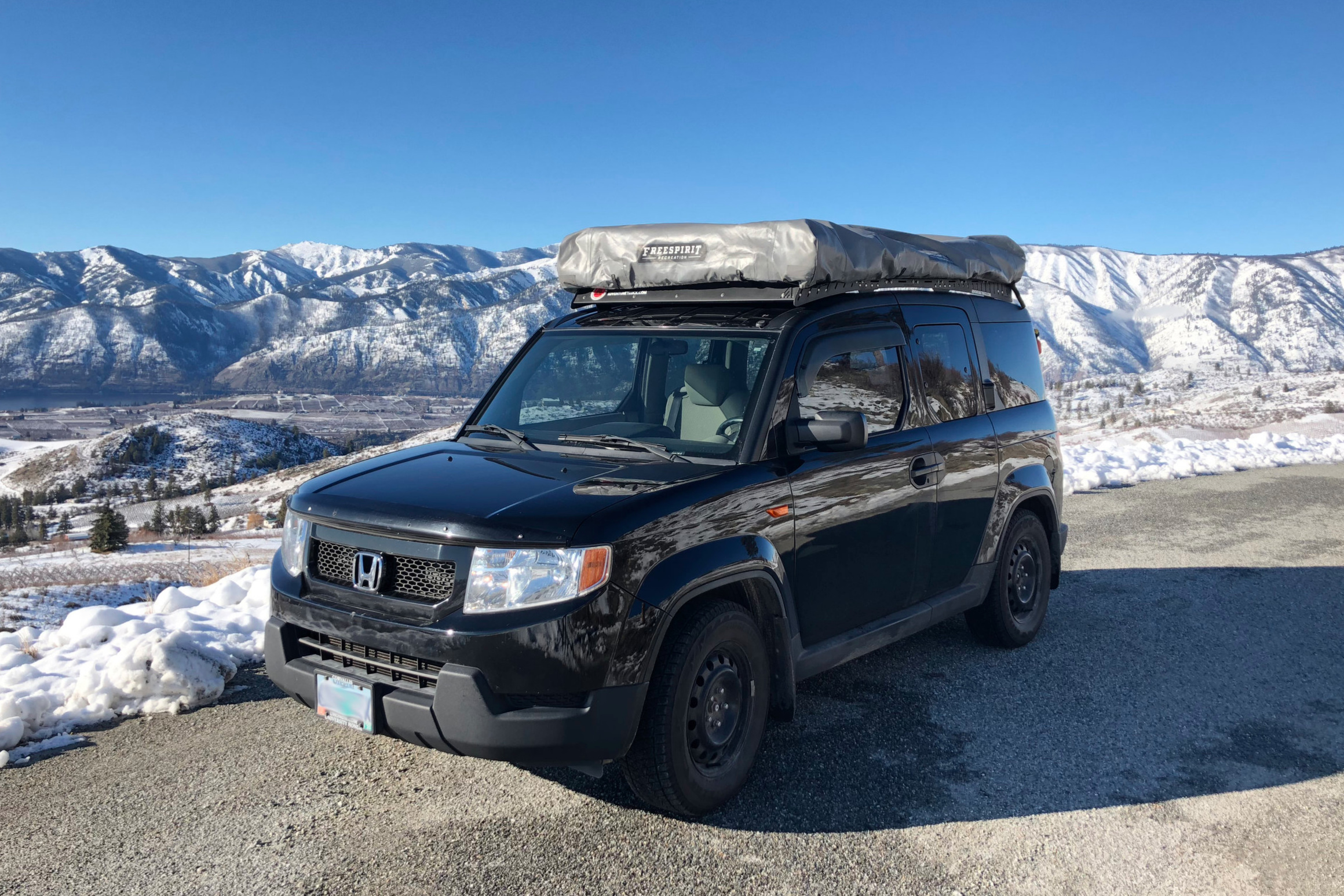 Honda Element Tent on Rack Test — Adventure Truck - Bend Oregon - Rooftop  tent overland rack for Honda Element and CR-V. MADE in USA!