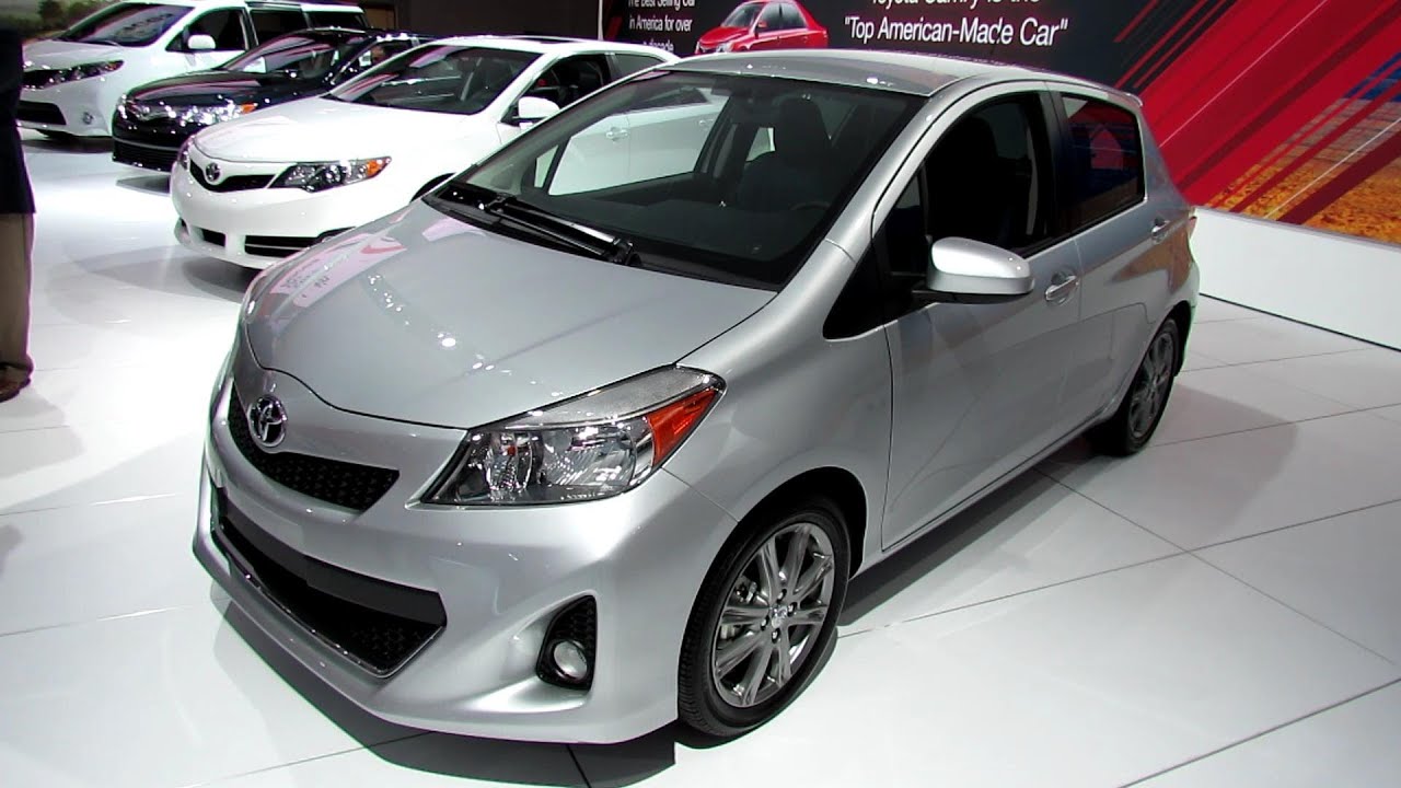 2013 Toyota Yaris SE - Exterior and Interior Walkaround - 2013 Detroit Auto  Show - YouTube