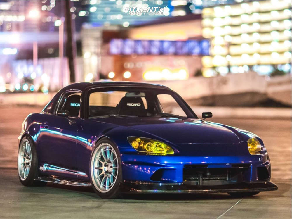 2007 Honda S2000 2dr Convertible (2.2L 4cyl 6M) with 18x9.5 Enkei NT03M and  Hankook 245x40 on Coilovers | 506786 | Fitment Industries