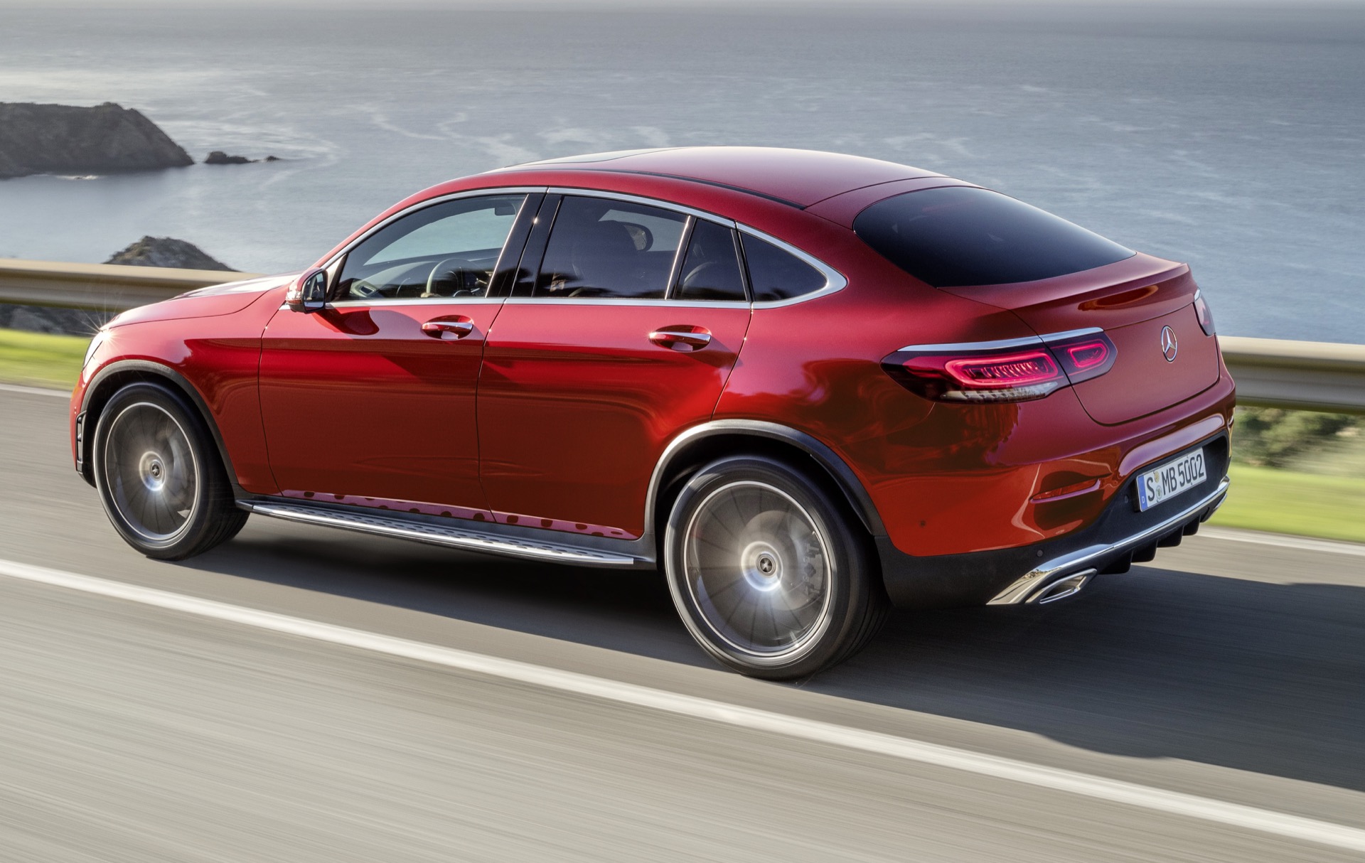 2020 Mercedes-Benz GLC-Class Coupe debuts with more power, tech, and  updated looks
