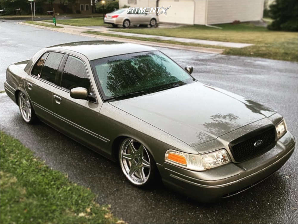 2002 Ford Crown Victoria LX with 19x8.5 Work Ls406 and Achilles 215x35 on  Air Suspension | 1823773 | Fitment Industries