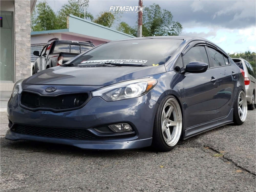 2016 Kia Forte LX with 18x9.5 Aodhan Ds05 and Nankang 215x40 on Coilovers |  699086 | Fitment Industries