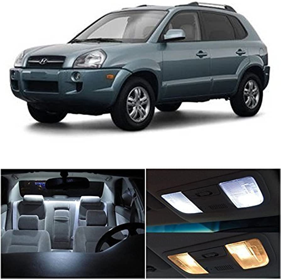 Amazon.com: LEDpartsNow Interior LED Lights Replacement for 2005-2009 Hyundai  Tucson Accessories Package Kit (6 Bulbs), WHITE : Automotive