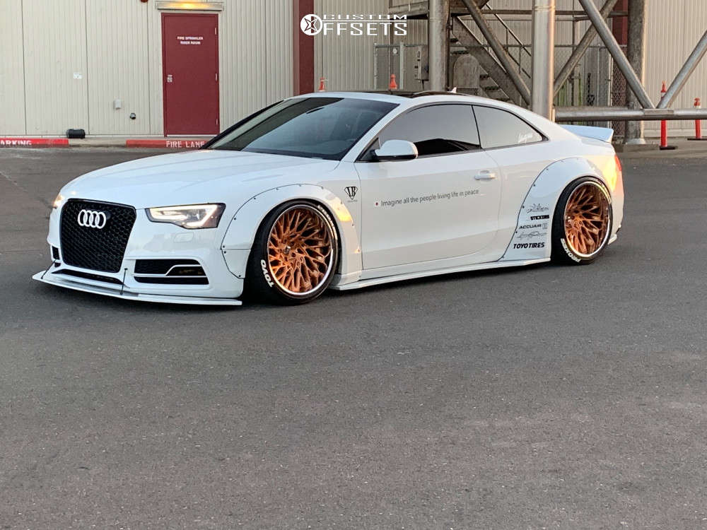 2014 Audi S5 with 20x10 Forgeline 1000 and 245/35R20 Toyo Tires Proxes T1  Sport and Air Suspension | Custom Offsets