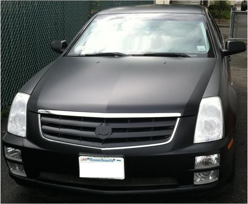 Matte Black 2005 Cadillac STS | Signs101.com: Largest Forum for Signmaking  Professionals