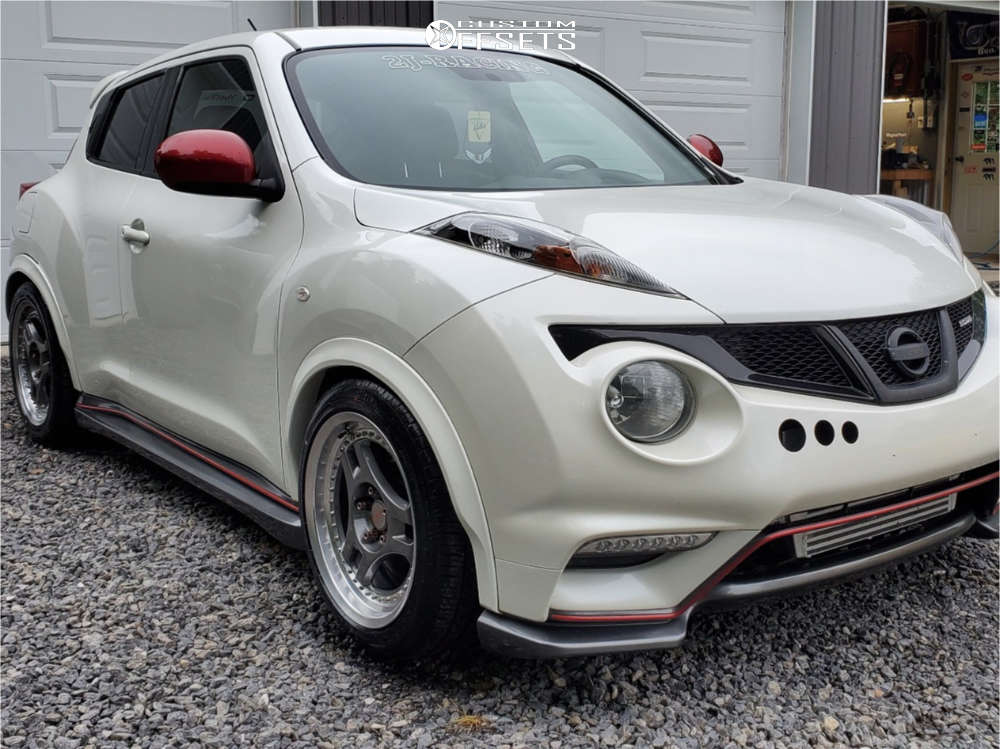 2013 Nissan Juke with 17x9 31 Advan Racing SA3R and 235/45R17 General G-max  Rs and Coilovers | Custom Offsets