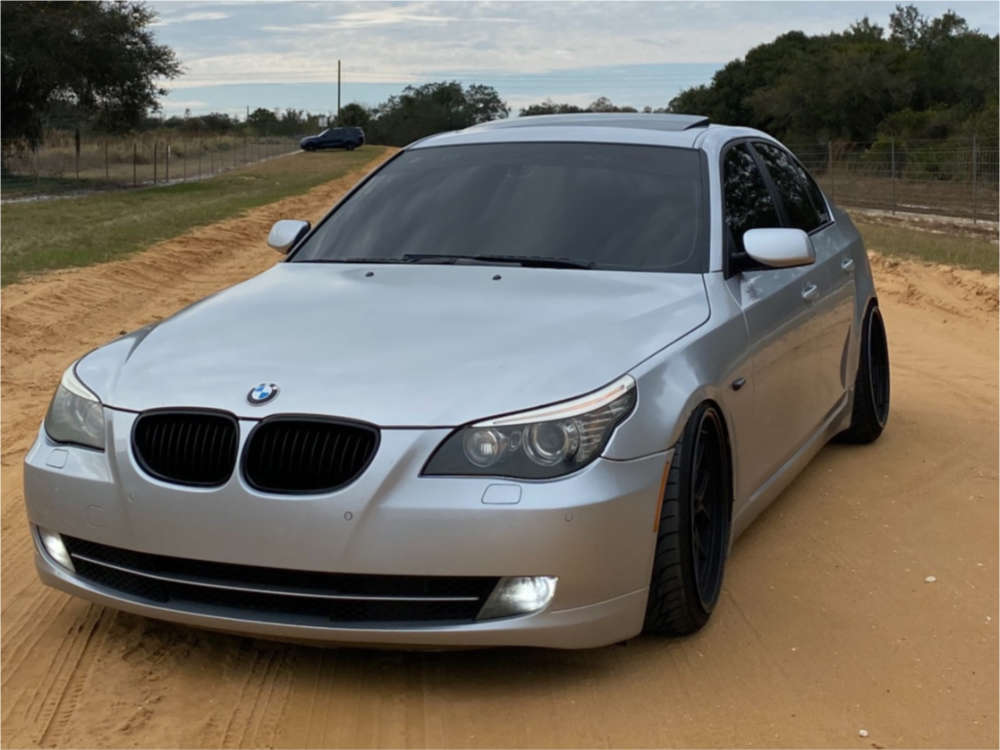 2009 BMW 535i with 19x9.5 22 ESR Cs8 and 225/35R19 Federal SS595 and  Coilovers | Custom Offsets