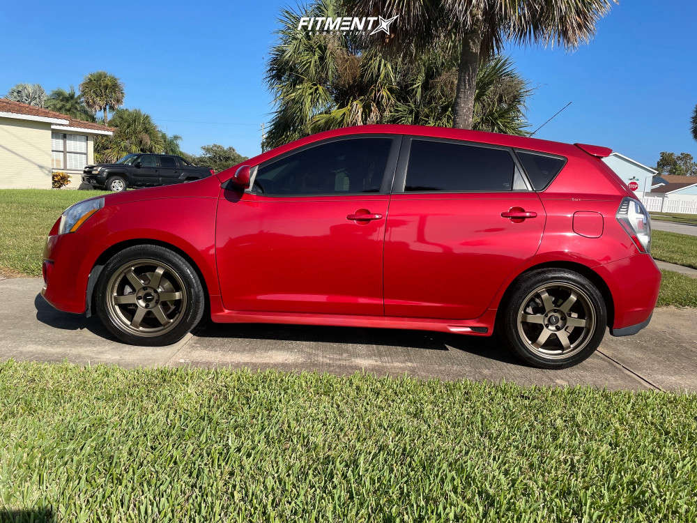 2009 Pontiac Vibe GT with 18x8 AVID1 AV6 and Vercelli 235x45 on Stock  Suspension | 1924100 | Fitment Industries