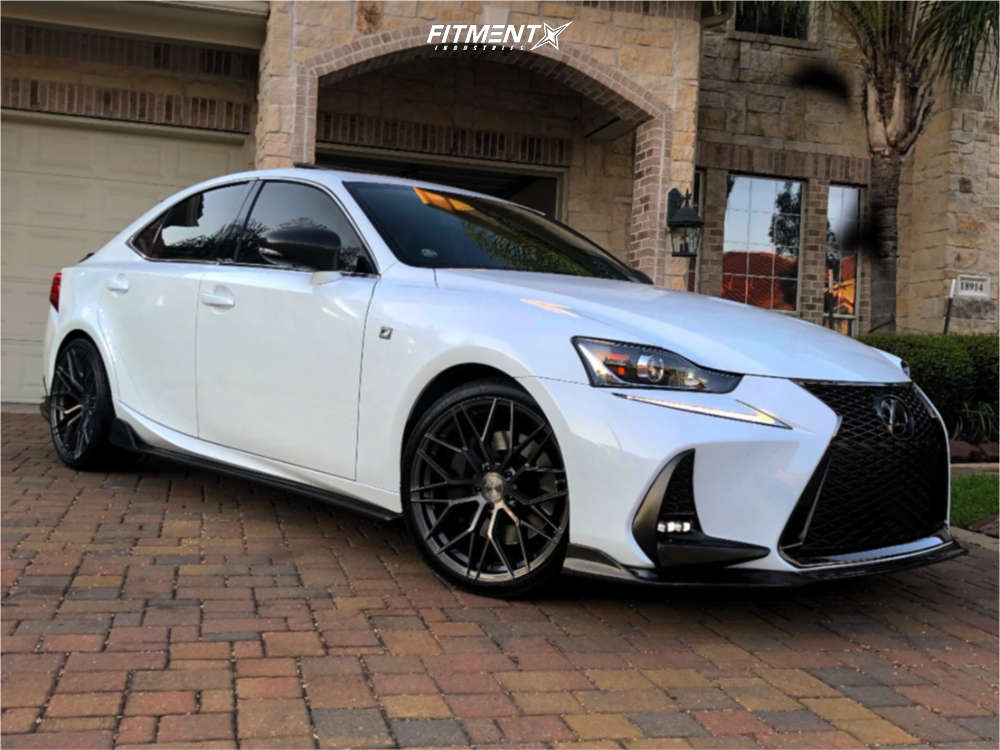 2018 Lexus IS300 F Sport with 19x8.5 Avant Garde M520-r and Dunlop 235x35  on Stock Suspension | 1129822 | Fitment Industries